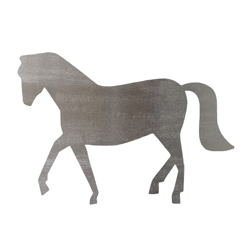 Horse 3 Steel Cutout Shape - Raw Metal Wall Art and Craft Supply