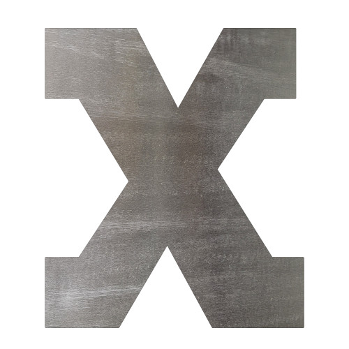 Lowercase Letter X Steel Cutout Shape, Raw Metal Wall Art and Craft Supply