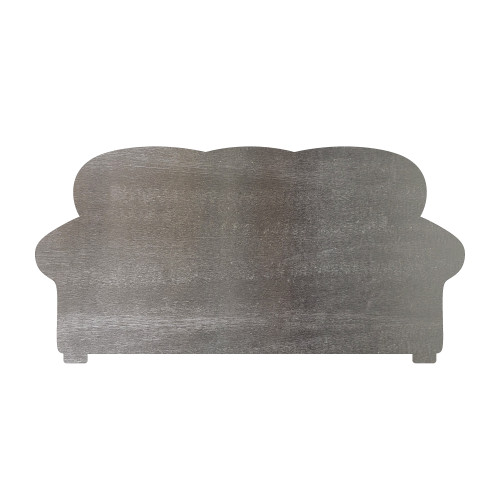 Couch Steel Cutout Shape - Raw Metal Wall Art and Craft Supply