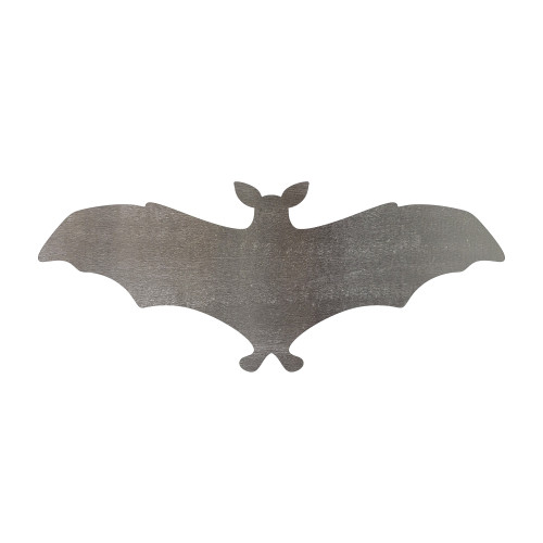Flying Bat Steel Cutout Shape - Raw Metal Wall Art and Craft Supply
