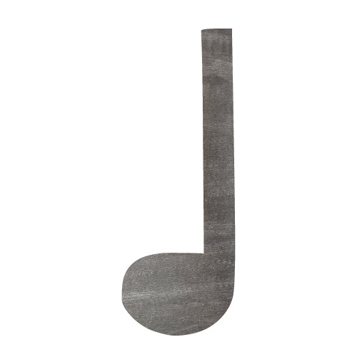 Music Note 4 Steel Cutout Shape, Raw Metal Wall Art and Craft Supply