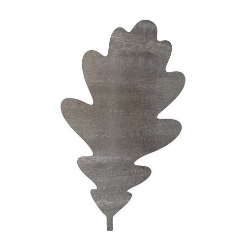 Oak Leaf Steel Cutout Shape - Raw Metal Wall Art and Craft Supply