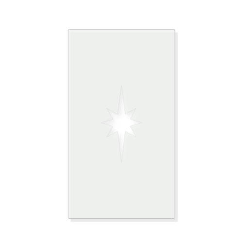 Elongated Star Reusable Mylar Stencil - 10 mil Paint and Craft Stencil