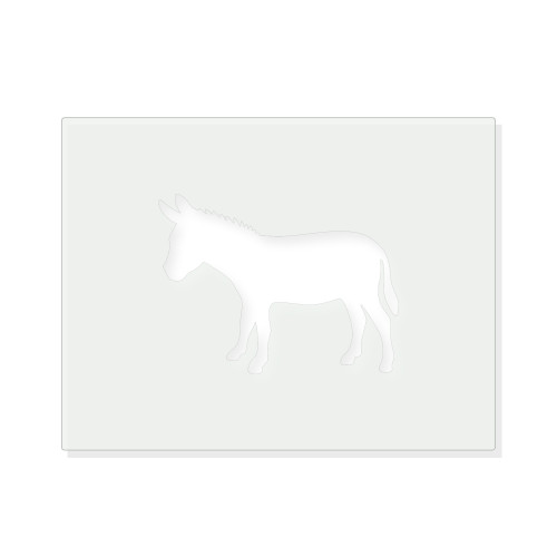 Donkey Reusable Mylar Stencil - 10 mil Paint and Craft Stencil