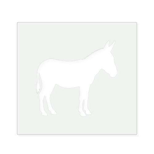 Donkey Reusable Mylar Stencil, 10 mil Plastic Paint Stencil for Crafts and Decor
