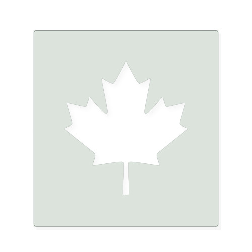 Canadian Maple Leaf Reusable Mylar Stencil, 10 mil Plastic Paint Stencil for Crafts and Decor