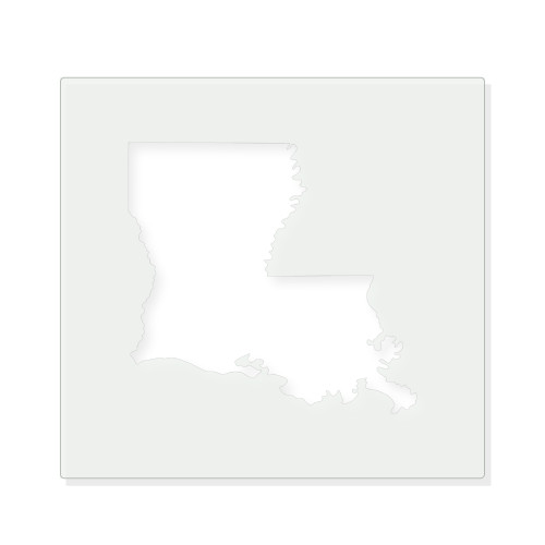 Louisiana Reusable Mylar Stencil - 10 mil Paint and Craft Stencil