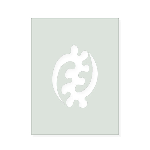 Gye Nyame Reusable Mylar Stencil, 10 mil Plastic Paint Stencil for Crafts and Decor
