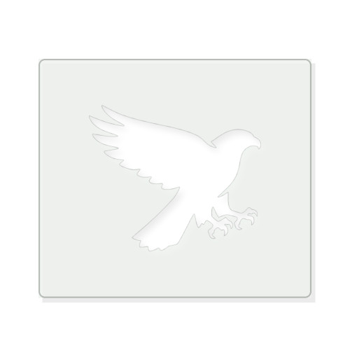 Hawk Reusable Mylar Stencil - 10 mil Paint and Craft Stencil