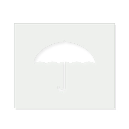 Umbrella Reusable Mylar Stencil - 10 mil Paint and Craft Stencil