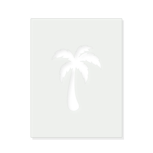 Palm Tree Reusable Mylar Stencil - 10 mil Paint and Craft Stencil