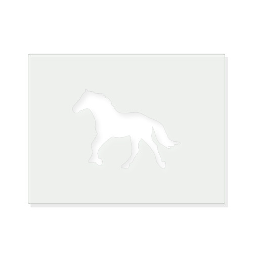 Horse 2 Reusable Mylar Stencil - 10 mil Paint and Craft Stencil