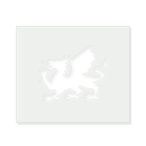 Welsh Dragon Reusable Mylar Stencil - 10 mil Paint and Craft Stencil