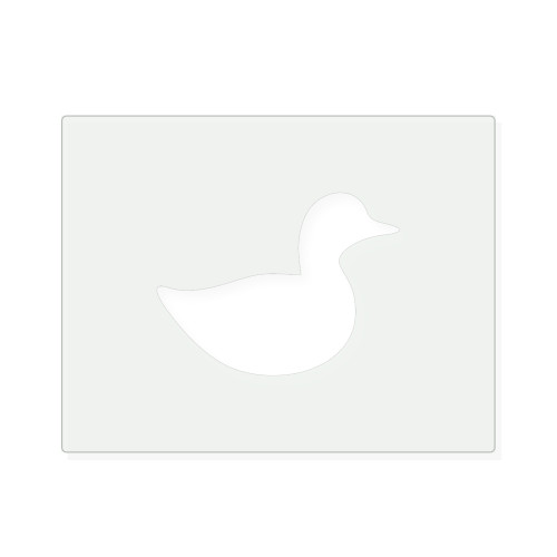 Duck 2 Reusable Mylar Stencil, 10 mil Plastic Paint Stencil for Crafts and Decor