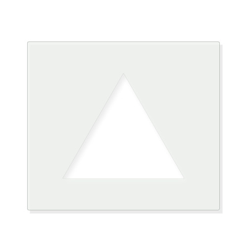 Triangle 1 Reusable Mylar Stencil - 10 mil Paint and Craft Stencil