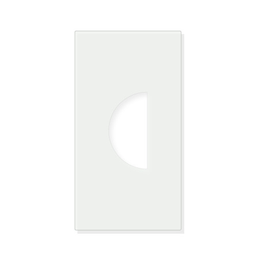 Half Circle Reusable Mylar Stencil - 10 mil Paint and Craft Stencil