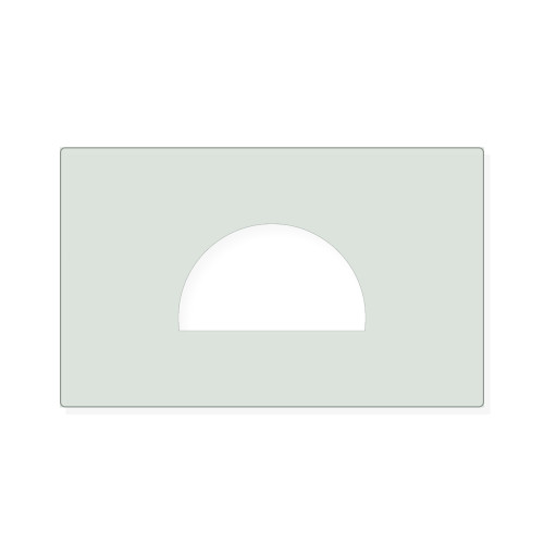 Half Circle Reusable Mylar Stencil, 10 mil Plastic Paint Stencil for Crafts and Decor