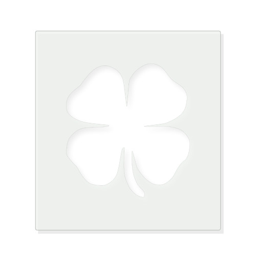 Clover 2 Reusable Mylar Stencil - 10 mil Paint and Craft Stencil