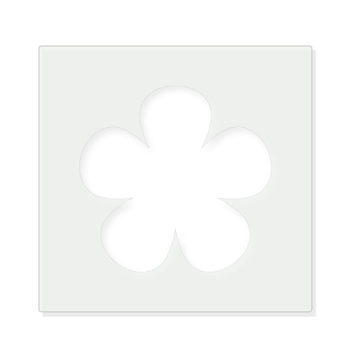 Flower Reusable Mylar Stencil - 10 mil Paint and Craft Stencil