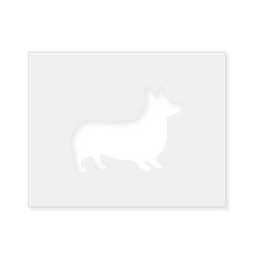 Corgi Reusable Mylar Stencil - 10 mil Paint and Craft Stencil
