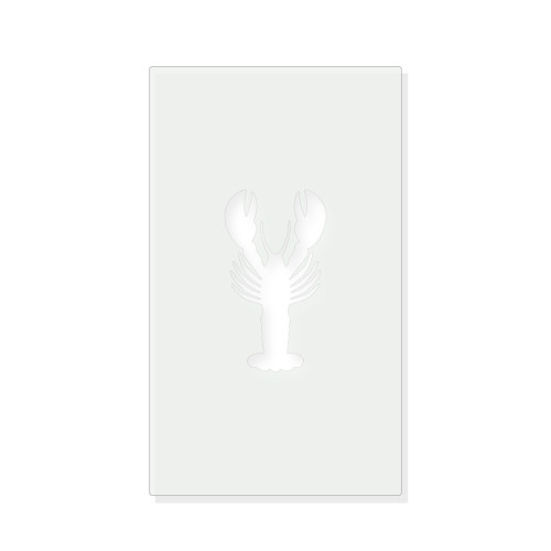 Lobster Reusable Mylar Stencil - 10 mil Paint and Craft Stencil