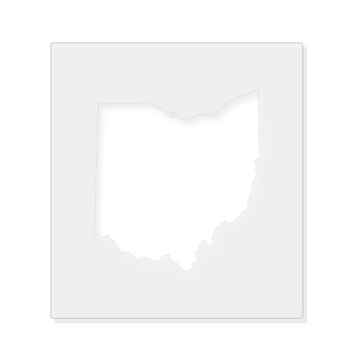 Ohio Reusable Mylar Stencil - 10 mil Paint and Craft Stencil