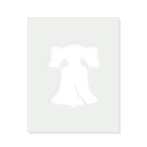 Liberty Bell 2 Reusable Mylar Stencil - 10 mil Paint and Craft Stencil