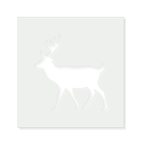 Deer Reusable Mylar Stencil - 10 mil Paint and Craft Stencil