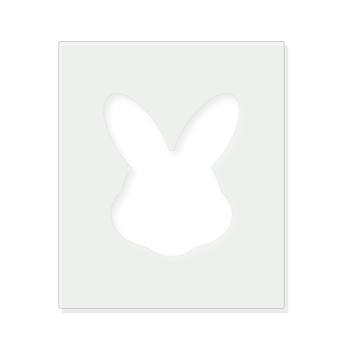 Easter Bunny Head Reusable Mylar Stencil - 10 mil Paint and Craft Stencil