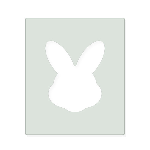 Easter Bunny Head Reusable Mylar Stencil, 10 mil Plastic Paint Stencil for Crafts and Decor
