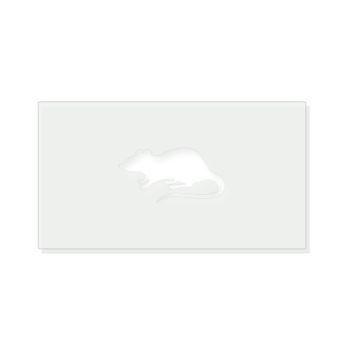 Rat Reusable Mylar Stencil - 10 mil Paint and Craft Stencil
