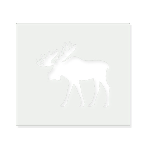 Moose Reusable Mylar Stencil - 10 mil Paint and Craft Stencil