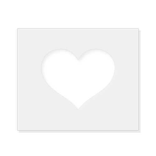 Heart 3 Reusable Mylar Stencil - 10 mil Paint and Craft Stencil