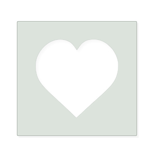 Heart 3 Reusable Mylar Stencil, 10 mil Plastic Paint Stencil for Crafts and Decor