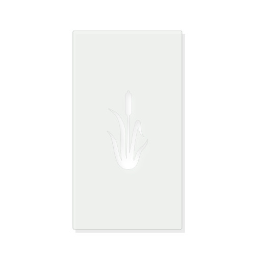 Cattail Reusable Mylar Stencil - 10 mil Paint and Craft Stencil