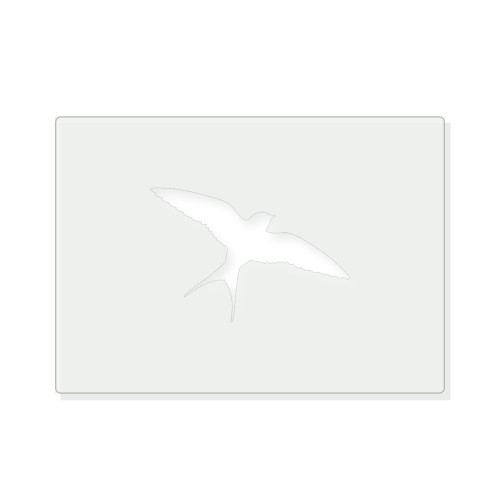 Swallow Reusable Mylar Stencil - 10 mil Paint and Craft Stencil