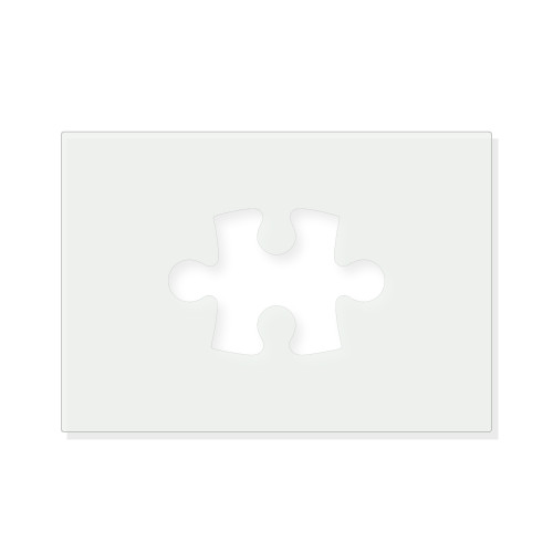 Puzzle Piece Reusable Mylar Stencil - 10 mil Paint and Craft Stencil