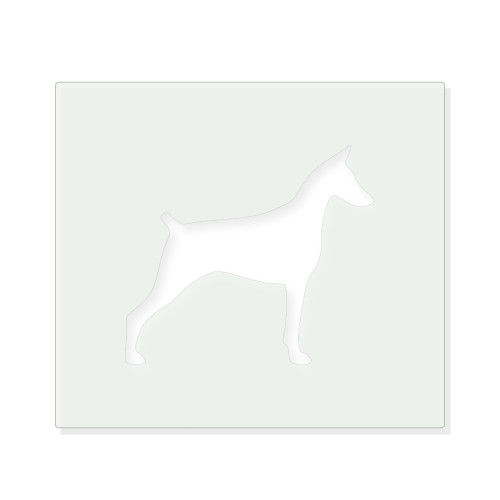 Doberman Reusable Mylar Stencil - 10 mil Paint and Craft Stencil