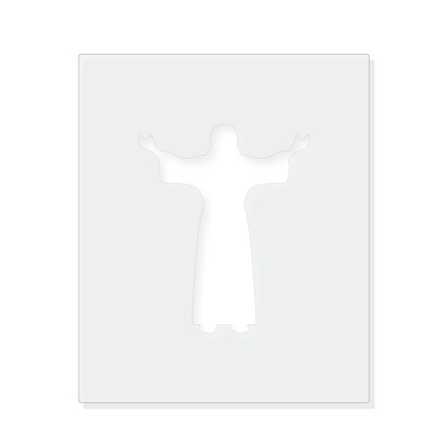 Jesus Reusable Mylar Stencil - 10 mil Paint and Craft Stencil