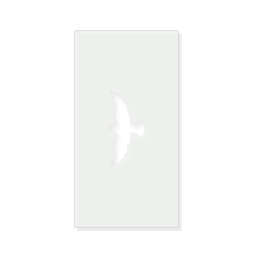Flying Bird Reusable Mylar Stencil - 10 mil Paint and Craft Stencil