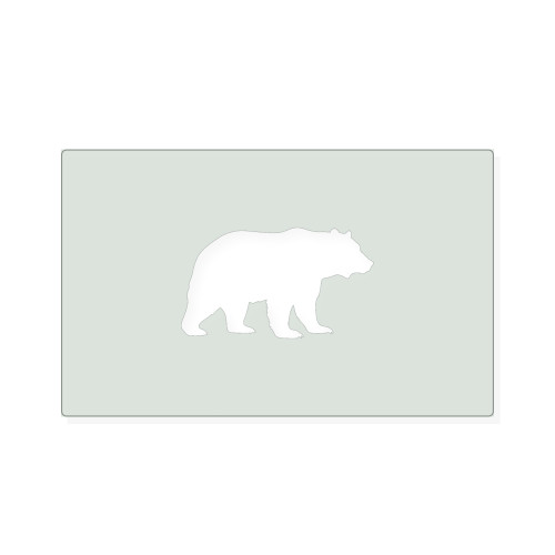 Grizzly Bear Reusable Mylar Stencil, 10 mil Plastic Paint Stencil for Crafts and Decor