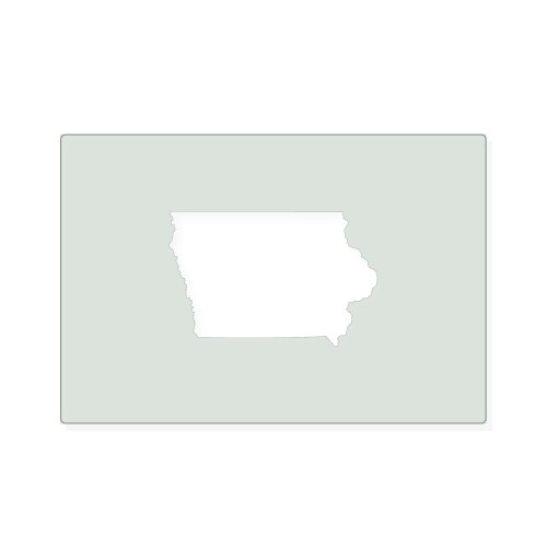 Iowa Reusable Mylar Stencil, 10 mil Plastic Paint Stencil for Crafts and Decor