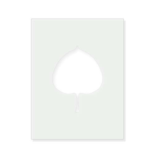 Aspen Leaf Reusable Mylar Stencil - 10 mil Paint and Craft Stencil