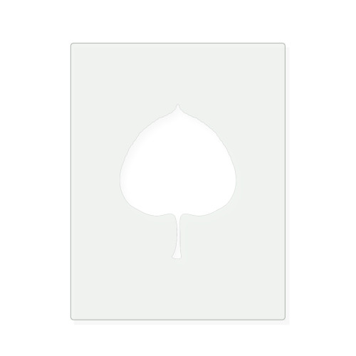 Aspen Leaf Reusable Mylar Stencil, 10 mil Plastic Paint Stencil for Crafts and Decor
