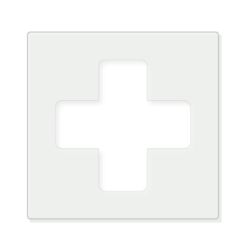 Plus Sign Reusable Mylar Stencil - 10 mil Paint and Craft Stencil