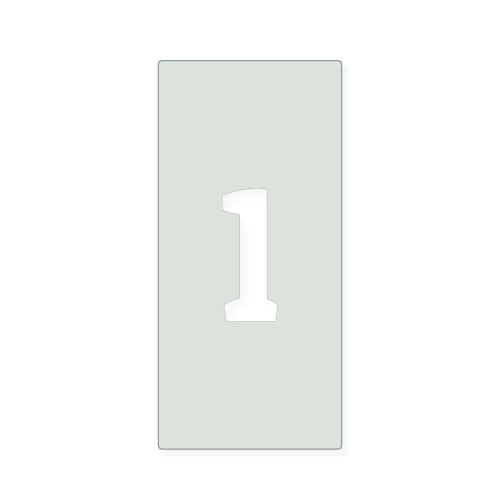 Number 3 Reusable Mylar Stencil, 10 mil Plastic Paint Stencil for Crafts and Decor