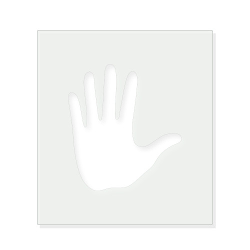 Hand Reusable Mylar Stencil - 10 mil Paint and Craft Stencil