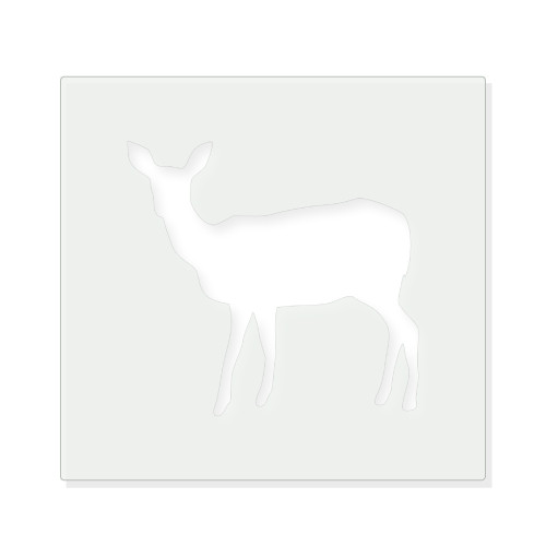 Doe 1 Reusable Mylar Stencil - 10 mil Paint and Craft Stencil