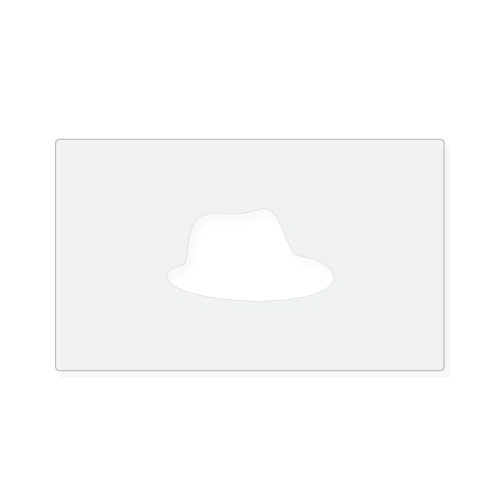 Fedora Reusable Mylar Stencil, 10 mil Plastic Paint Stencil for Crafts and Decor