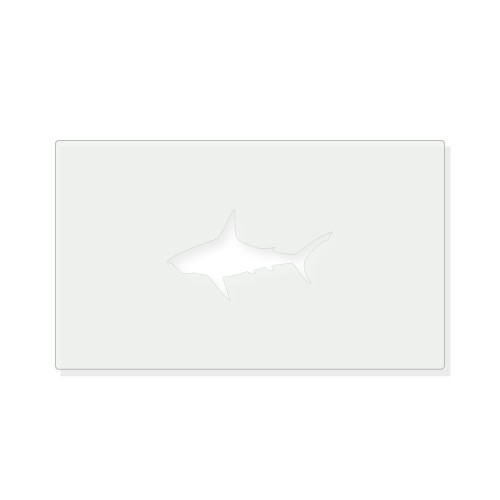 Shark Reusable Mylar Stencil - 10 mil Paint and Craft Stencil